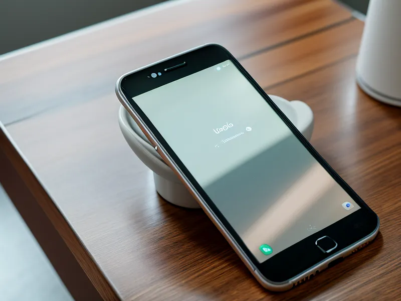 A smartphone on a desk displaying a privacy report notification.
